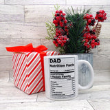 dad nutrition gift coffee mug