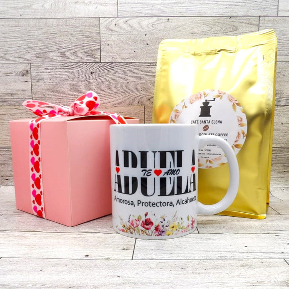 abuela coffee mug gift set personalized
