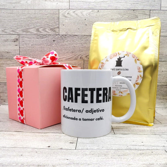 cafetera coffee mug gift set
