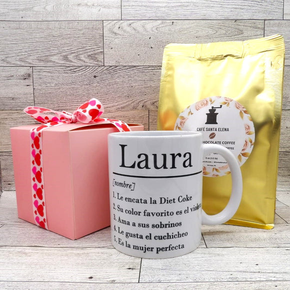 name definition coffee mug gift set
