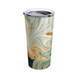 Aqua mosaic tumbler 20oz