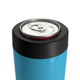 Blue Sky beer koozie up close