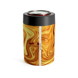 Gold Mosaic Beer Koozie back