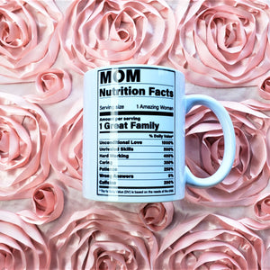 mom nutritional facts coffee mug