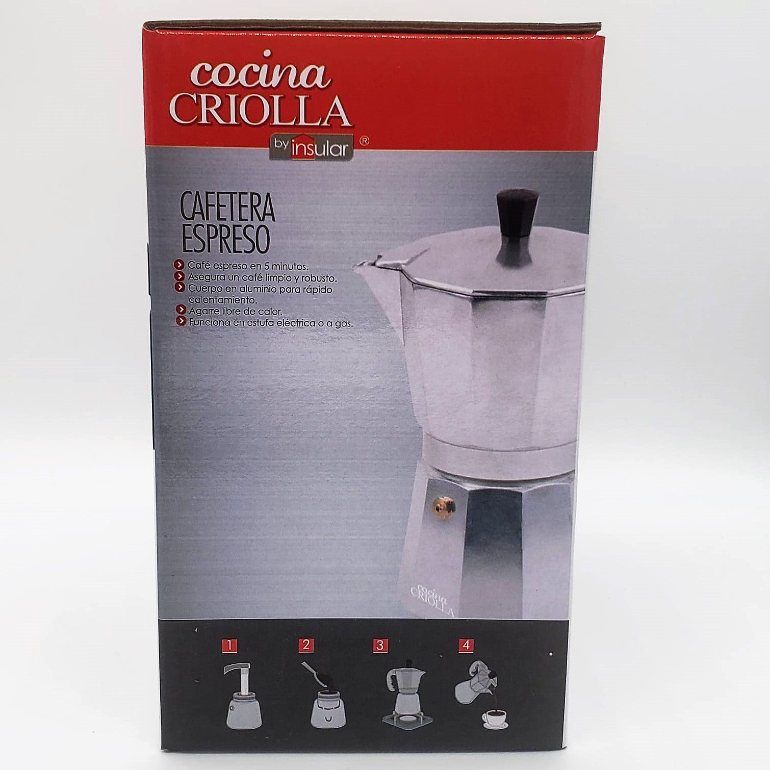 Classic Italian and Cuban Coffee Brewing Cafetera Six Cup Stovetop Espresso  and Coffee Maker Moka Pot - China Coffee Pot and Coffee Maker price