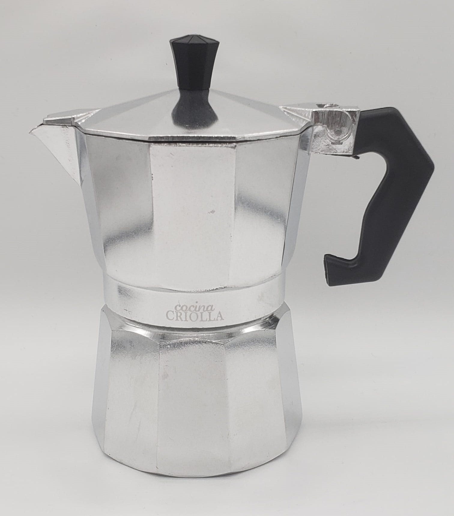 Espresso Cuban Coffee Maker Cafetera Cubana Italiana 3 Cups Black