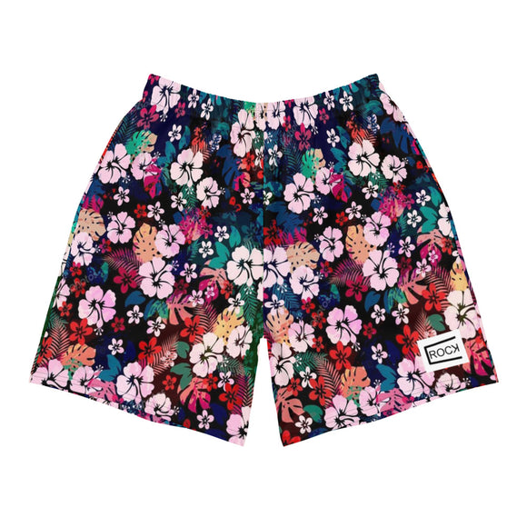 PINK HIBISCUS BEACH SHORTS