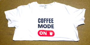 coffee mode on t-shirt 