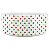 Pet Bowls Christmas Dot back