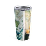 Aqua mosaic tumbler 20oz