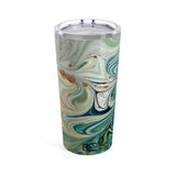 Aqua mosaic tumbler 20oz