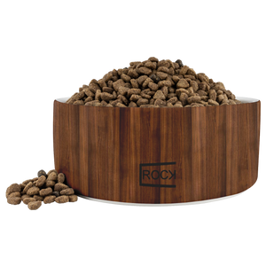 Walnut Pet Bowl