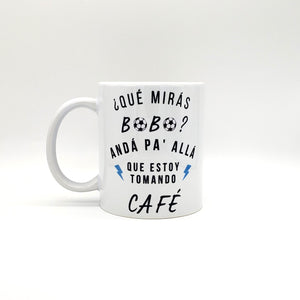 que miras bobo coffee mug